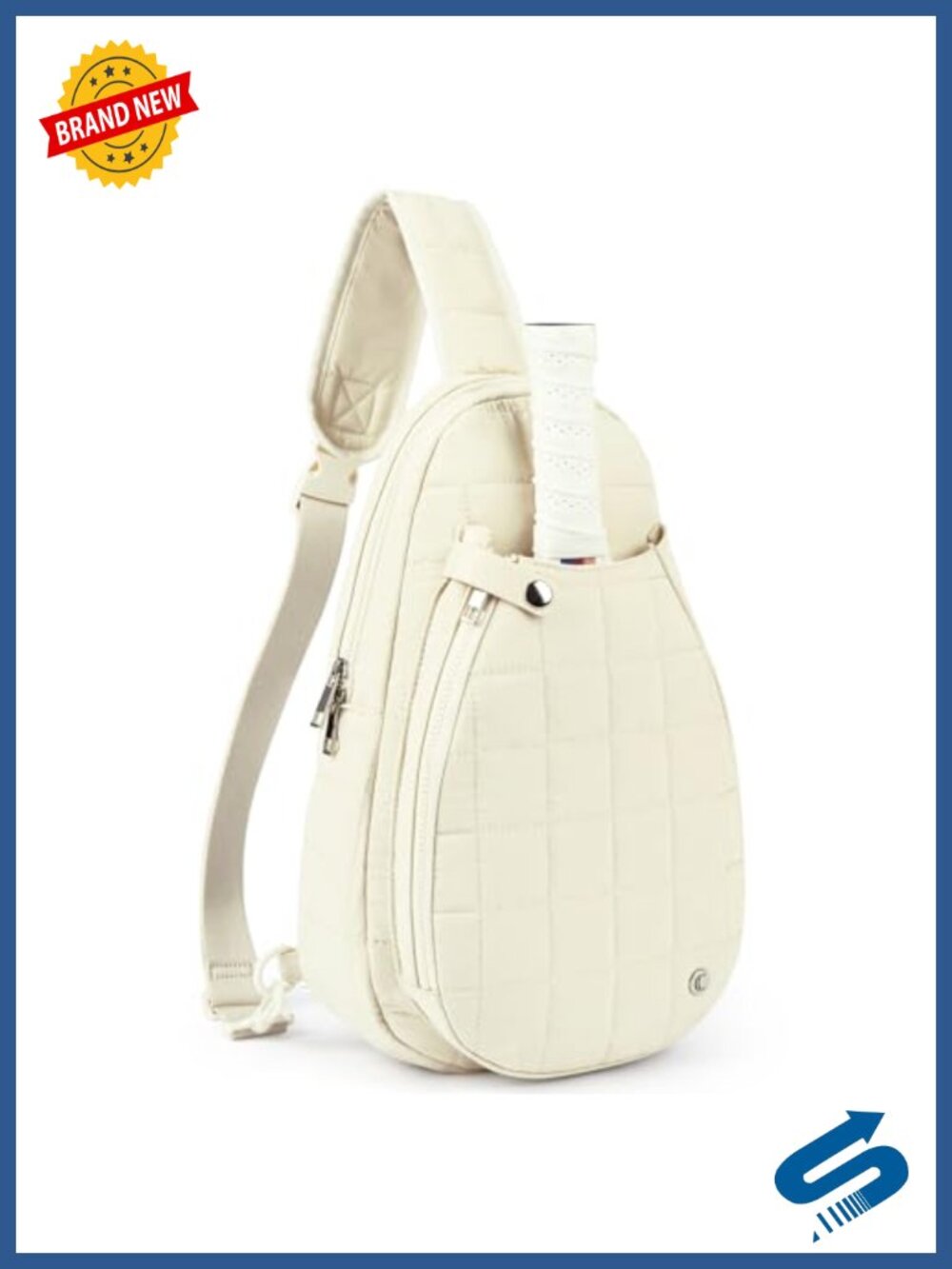 Quilted Crossbody Sling Bag Puffer Pickleball Travel Women